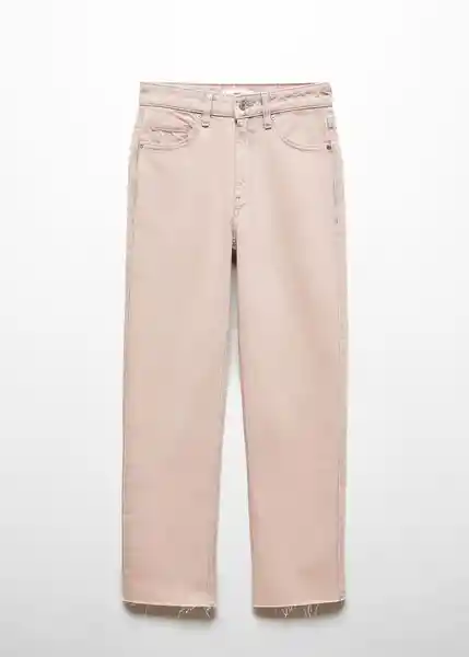 Jean Blanca Rosa Light Talla 42 Mujer Mango