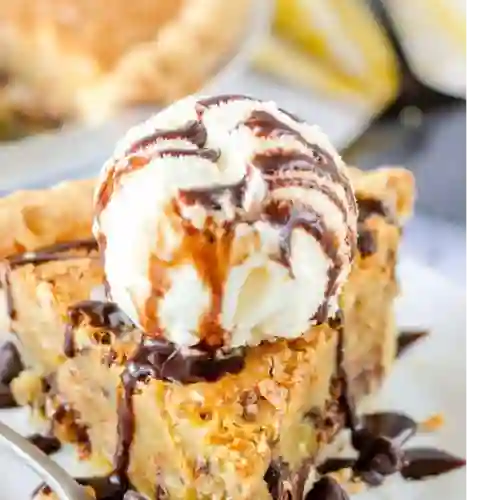 Postre Cookie Pie Fit con Helado