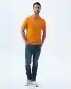 Camiseta Hombre Naranjado Talla L 849F002 Americanino