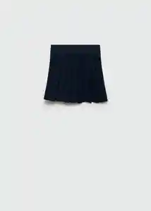 Falda Skirtg Navy Talla 08 Niñas Mango