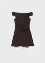 Vestido Cocoa Marrón Talla S Mujer Mango