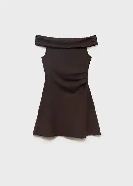 Vestido Cocoa Marrón Talla S Mujer Mango