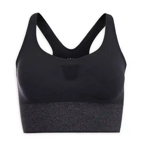 Domyos Top Deportivo Largo Yoga Dinámico Negro Talla XS