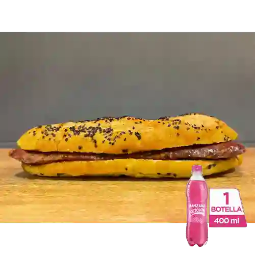 Choripán C/ Chorizo Argentino +Postobón Manzana 400ml