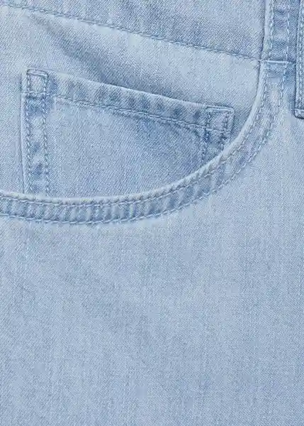 Pantalón Vionet Tejano Claro Talla 36 Mujer Mango