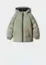 Abrigo Anorak America5 Verde Talla 07 Niños Mango