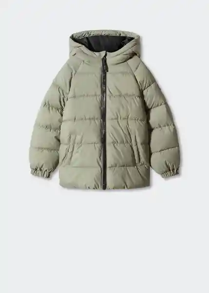Abrigo Anorak America5 Verde Talla 07 Niños Mango