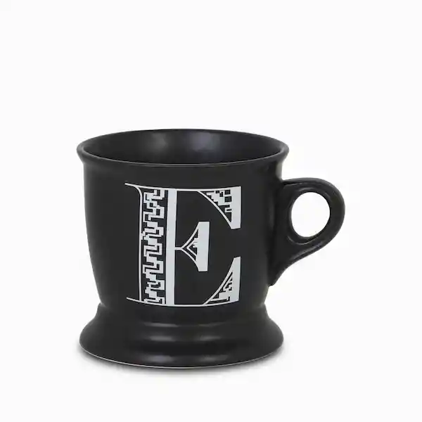 Ambiente Gourmet Mug Con Letra E Negro