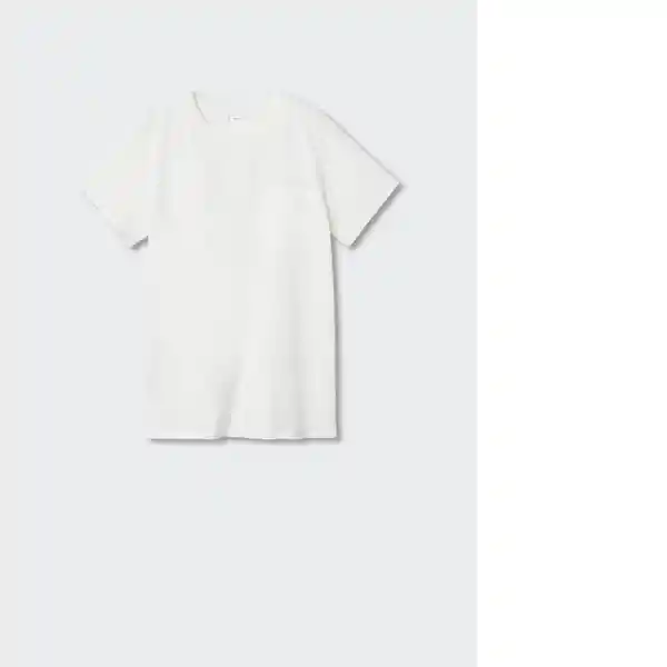 Camiseta Basict Blanco Talla 18 Teen Niños Mango