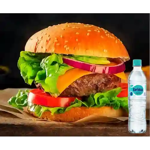 Combo Hamburguesa Super Sheriff + Brisa Sin Gas 600ML