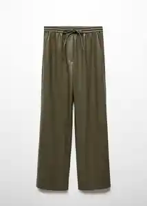 Pantalón Charlize Khaki Talla L Mujer Mango