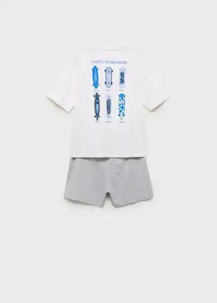 Set Pijama Dream Gris Medio Vigoré Talla 08 Niños Mango