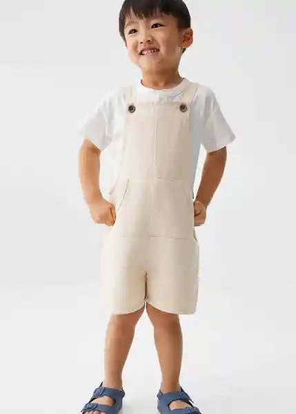 Peto Jamaica Beige Talla 70 Niños Mango