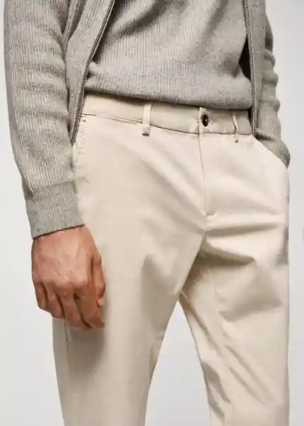 Pantalón Prato Piedra Talla 40 Hombre Mango