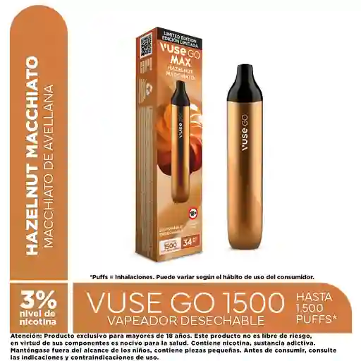Vuse Go Max Hazelnut Malcchiato