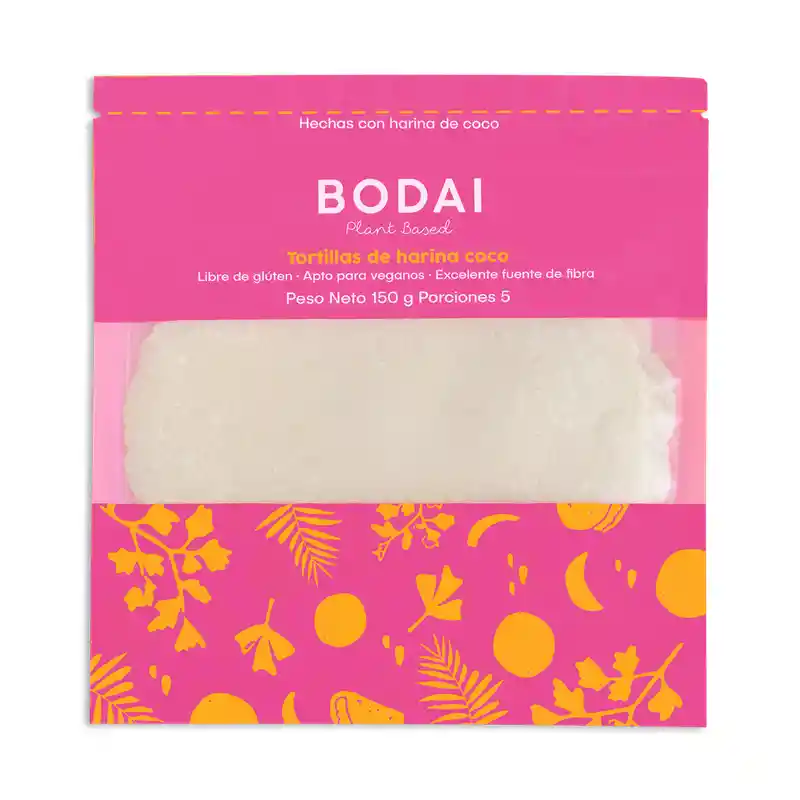 Bodai Tortilla de Harina de Coco