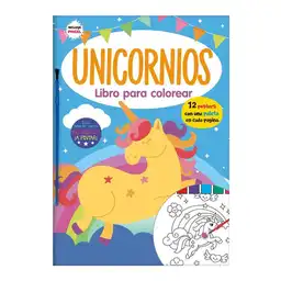 Libro Para Colorear Acuarela Unicornio - Mammoth