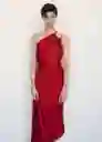 Vestido Claudia Rojo Talla 18 Mujer Mango