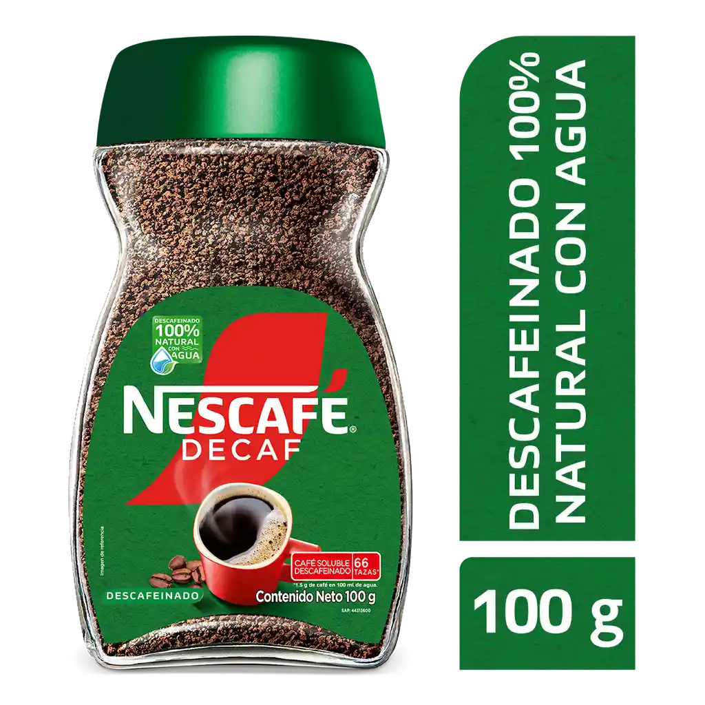 Café descafeinado NESCAFÉ DECAF instantáneo x 100g