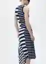 Top Zunga Marino Talla XS Mujer Mango