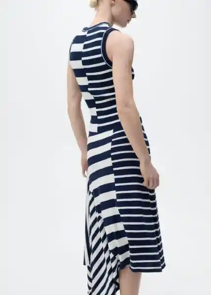 Top Zunga Marino Talla XS Mujer Mango