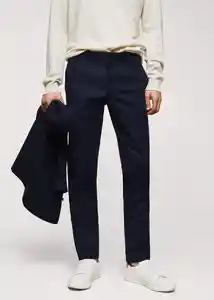 Pantalón Barnal Navy Talla 46 Hombre Mango