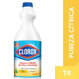 Blanqueador Clorox Pureza Cítrica Botella 1 lt