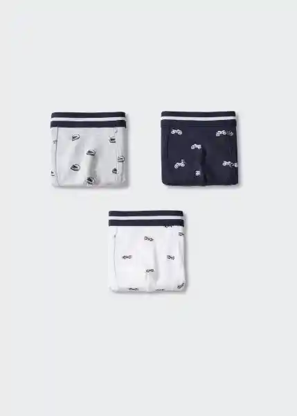 Boxer Motor Gris Medio Vigore Talla 05 Niños Mango