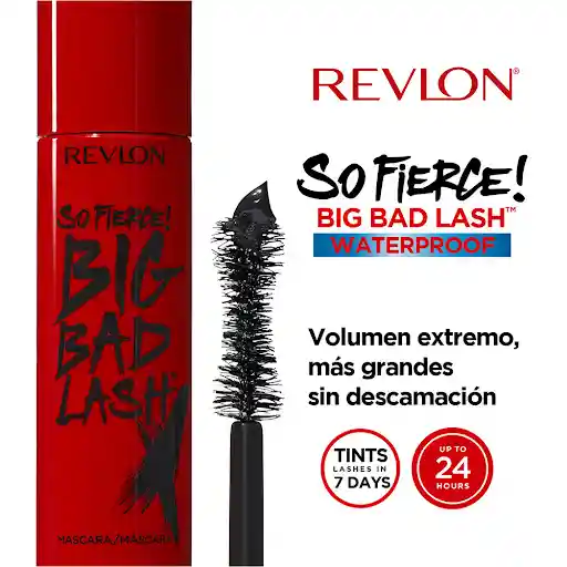 Revlon Pestañina Big Bad Lash Waterproof Negra