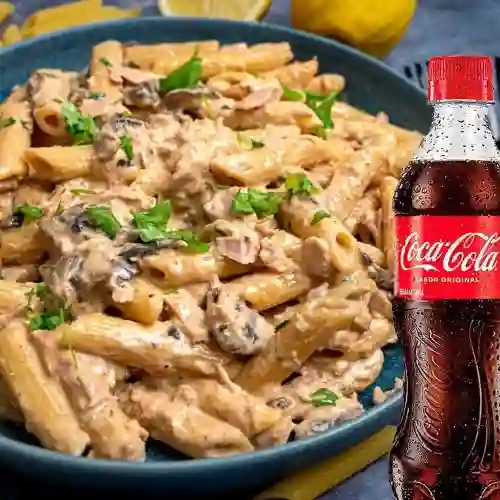 Pasta Champi con Coca Cola 400ml