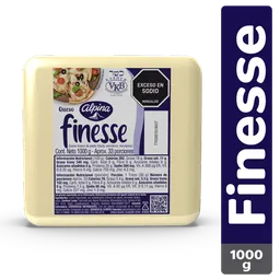 Queso Finesse Queso Mozarella Finesse Porcionado en Tienda