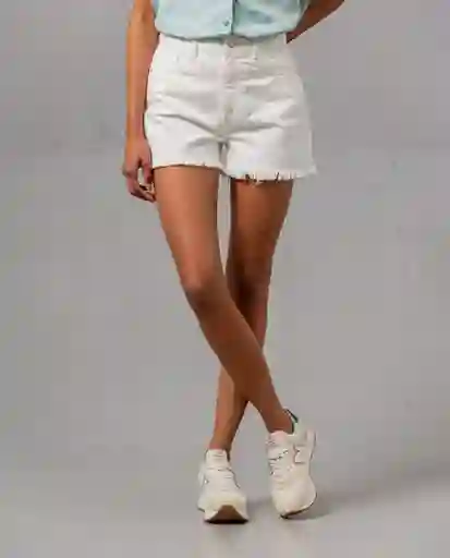 Short Mujer Blanco Talla 8 Rifle