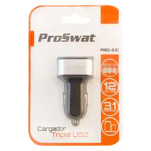 Proswat Cargador Usb 3 3.1 Amperios Pro 31c