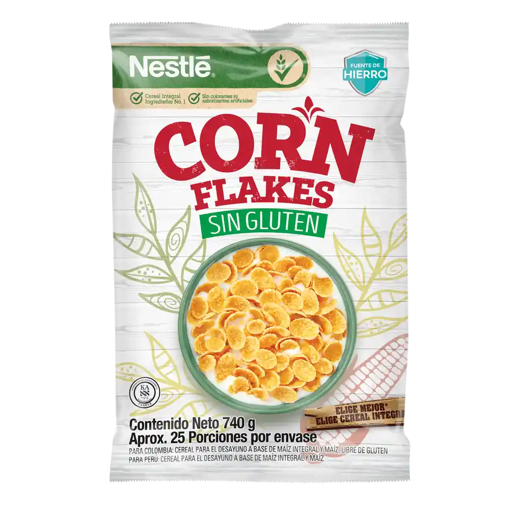 Cereal CORN FLAKES de NESTLÉ sin gluten x 740g