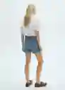 Short Clea Tejano Medio Talla 40 Mujer Mango