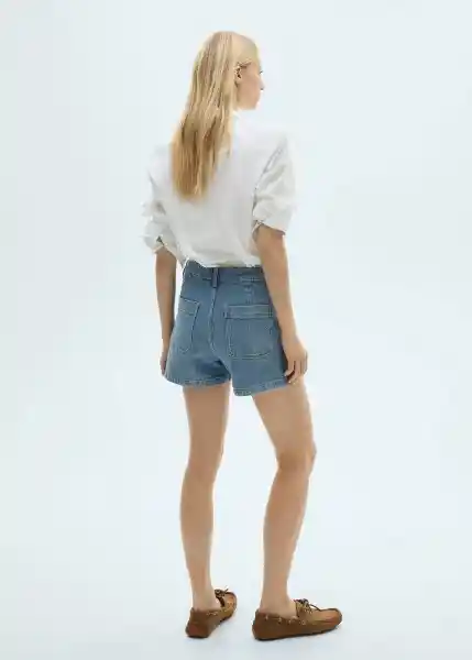 Short Clea Tejano Medio Talla 40 Mujer Mango