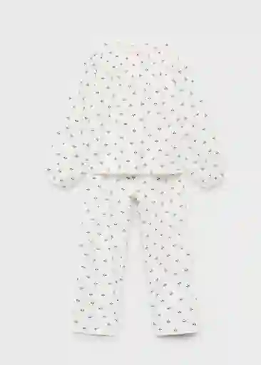 Pijama Blanqui Offwhite Talla 10 Niña Mango