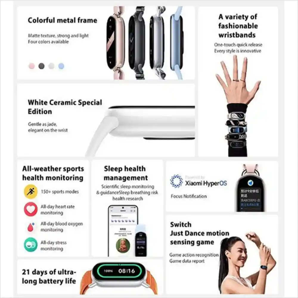 Xiaomi Smart Band 9 Pulsera Inteligente Smartwatch Bt Pink
