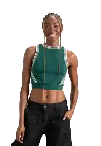 Camiseta Crop Verde Talla L