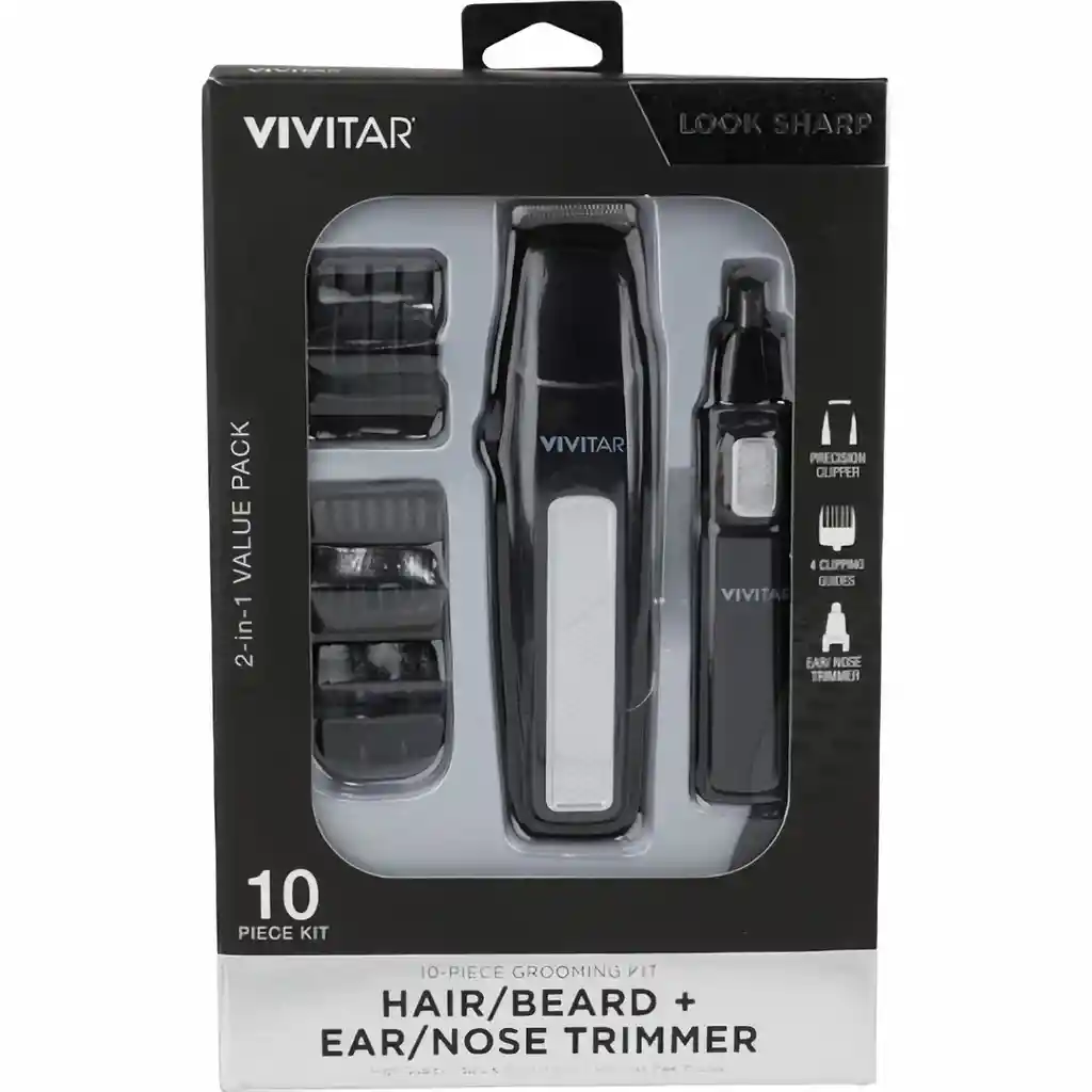 Vivitar Cortador de Vello Personal 2 en 1 Recargable