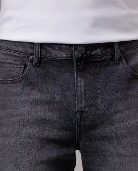 Jeans Slim Hombre Negro Refinado Ultraoscuro T 38 76643 Rifle