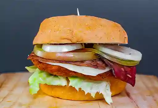 Hamburguesa de Pollo Apanado