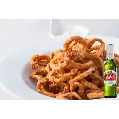 Combo Chicharrón de Calamar + Stella Artois 330 ml