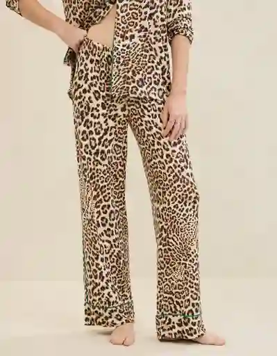 Pijama Aerie Beige Talla MED SHORT 1770173 American Eagle