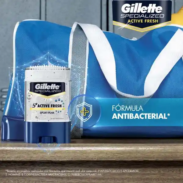 Gillette Antitranspirante en Gel Specialized Sport Peak 