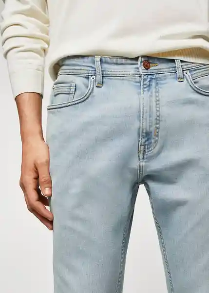 Pantalón Jean Tom Tejano Claro Talla 44 Hombre Mango