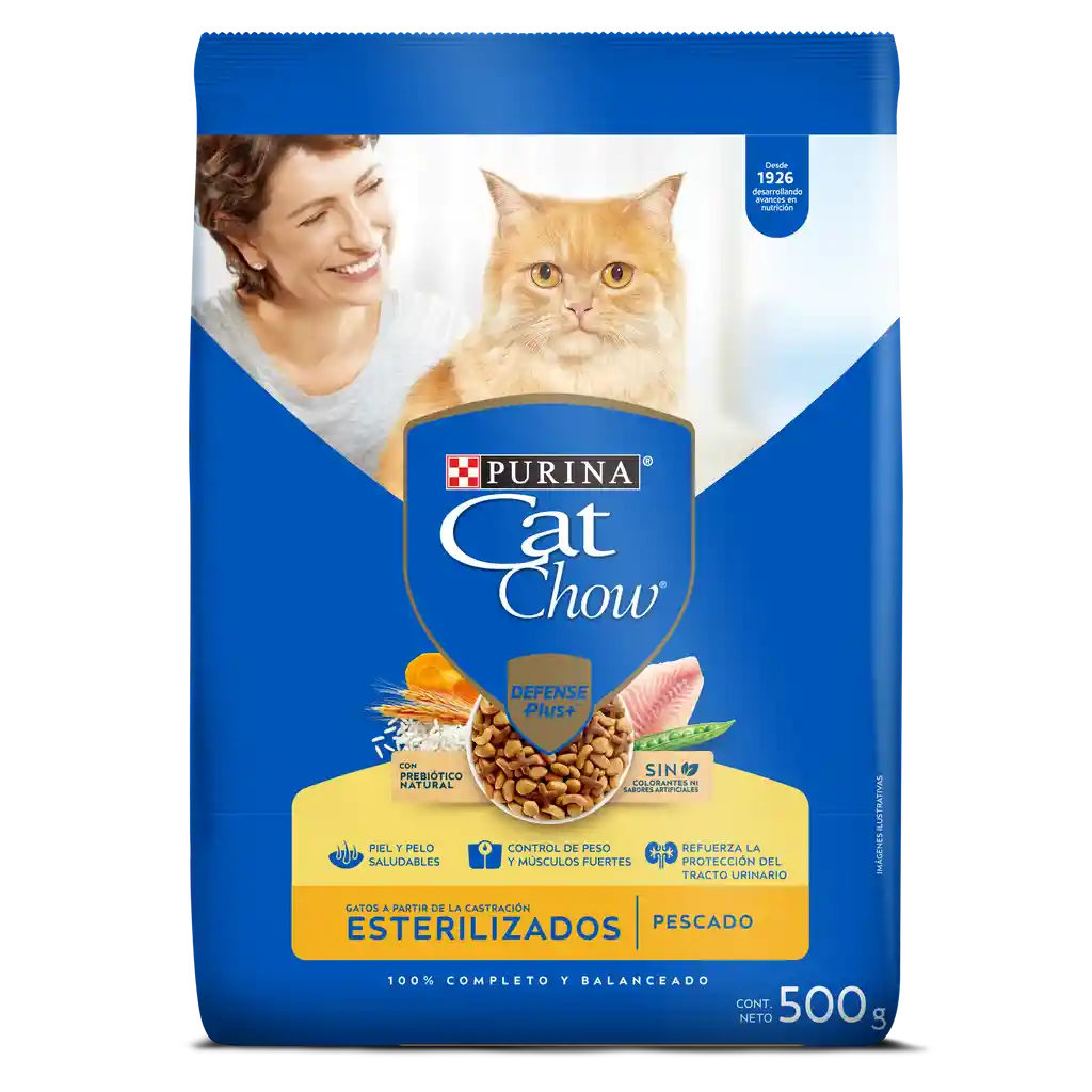 Comida para gatos Purina Cat Chow esterilizados x 500gr