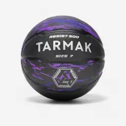 Tarmak Balón de Baloncesto Morado Negro Talla 7 R500