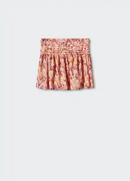 Falda Ikat Coral Talla 09 Niñas Mango