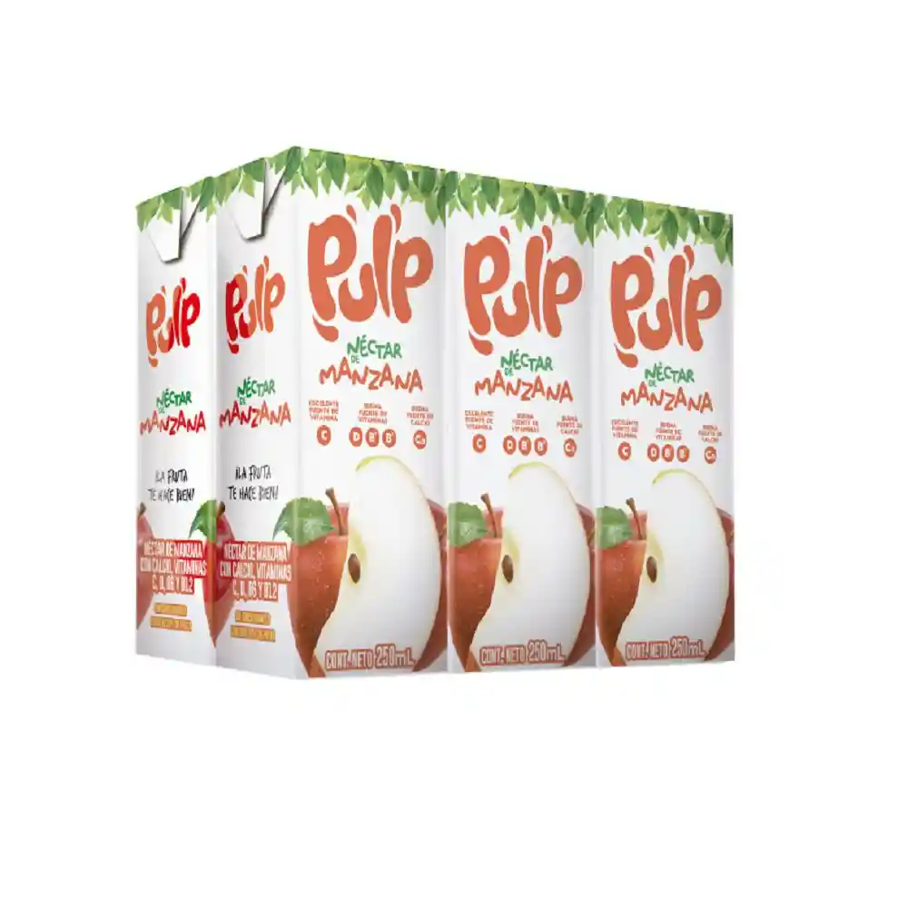 Nectar Manzana 250 Ml Tp X 6 u Pulp